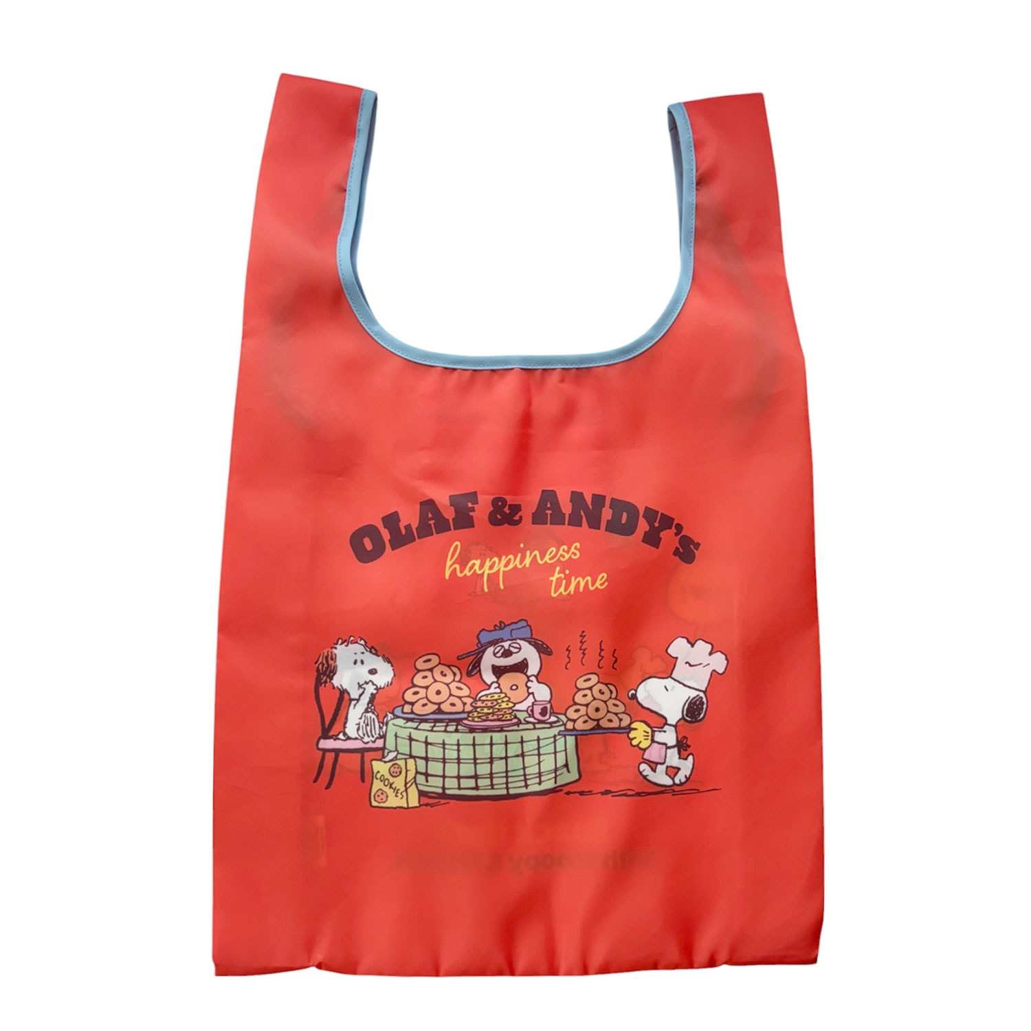 [公式] メーカー直営 PEANUTS スヌーピー マルシェショッピングバッグ snack time