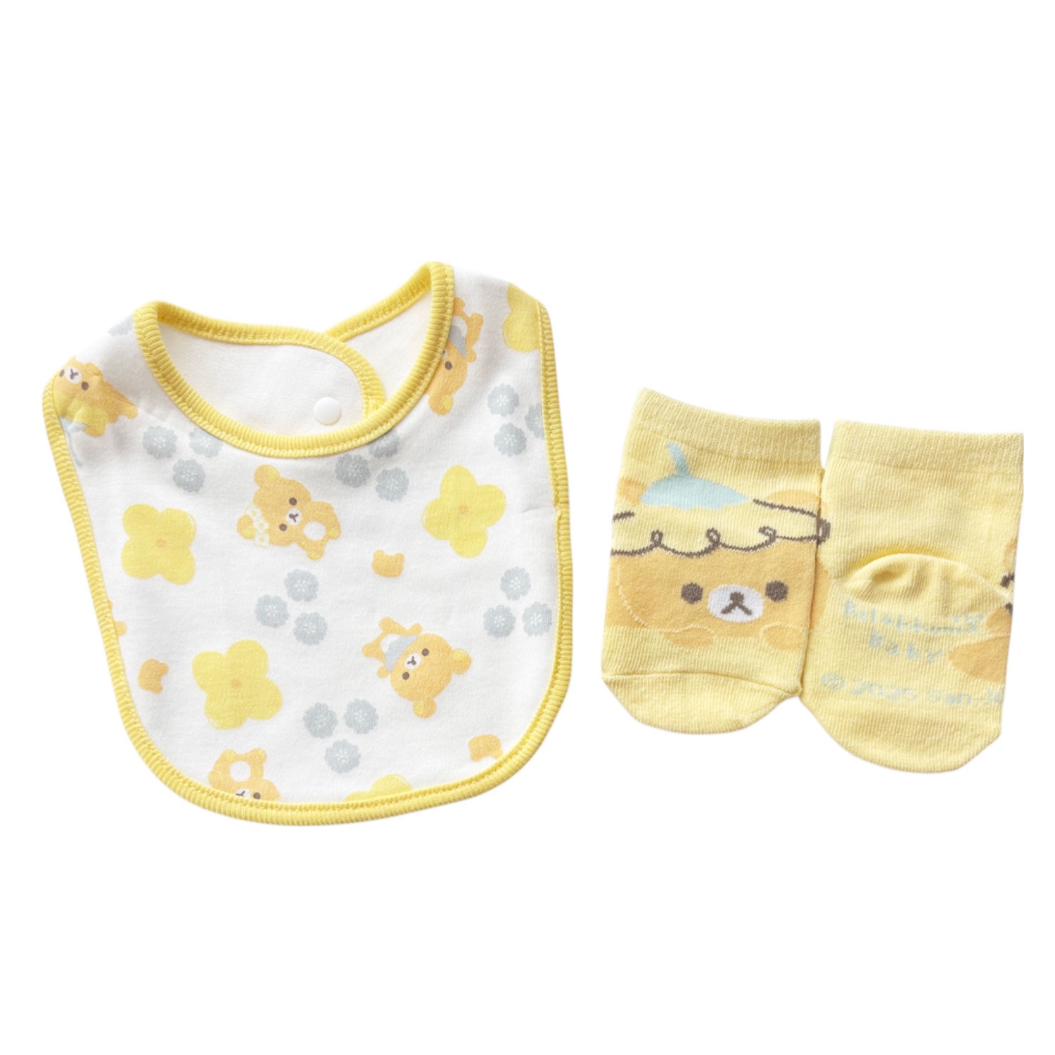 [公式] メーカー直営 リラックマ ベビーセット お花 パターン イエロー