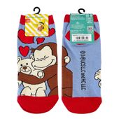 [公式] メーカー直営 おさるのジョージ キャラックス（靴下）ハート ともだち|おさるのジョージ|キャラクター