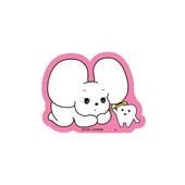 [公式] メーカー直営 なにげないねずみ・シラタマ キャラクターステッカー シラタマと乳歯ちゃん|その他国内キャラクター|キャラクター