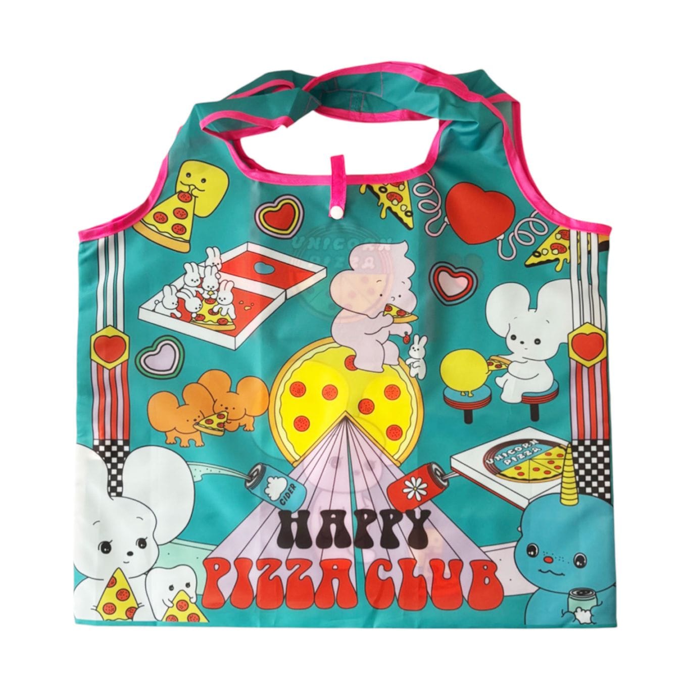 [公式] メーカー直営 なにげないねずみ・シラタマ くるくるショッピングバッグ ハッピーピザクラブ