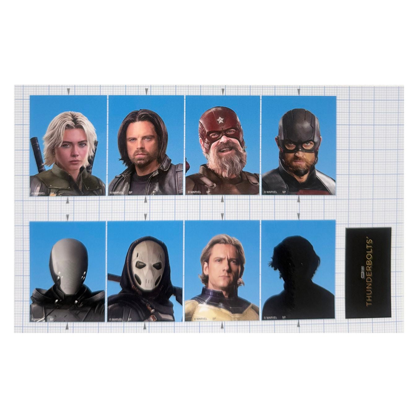 ウィンターソルジャー フライトタグ サンダーボルツ 証明写真風ステッカー 冊子 メーカー直営 MARVEL マーベル サンダーボルツ 証明写真風