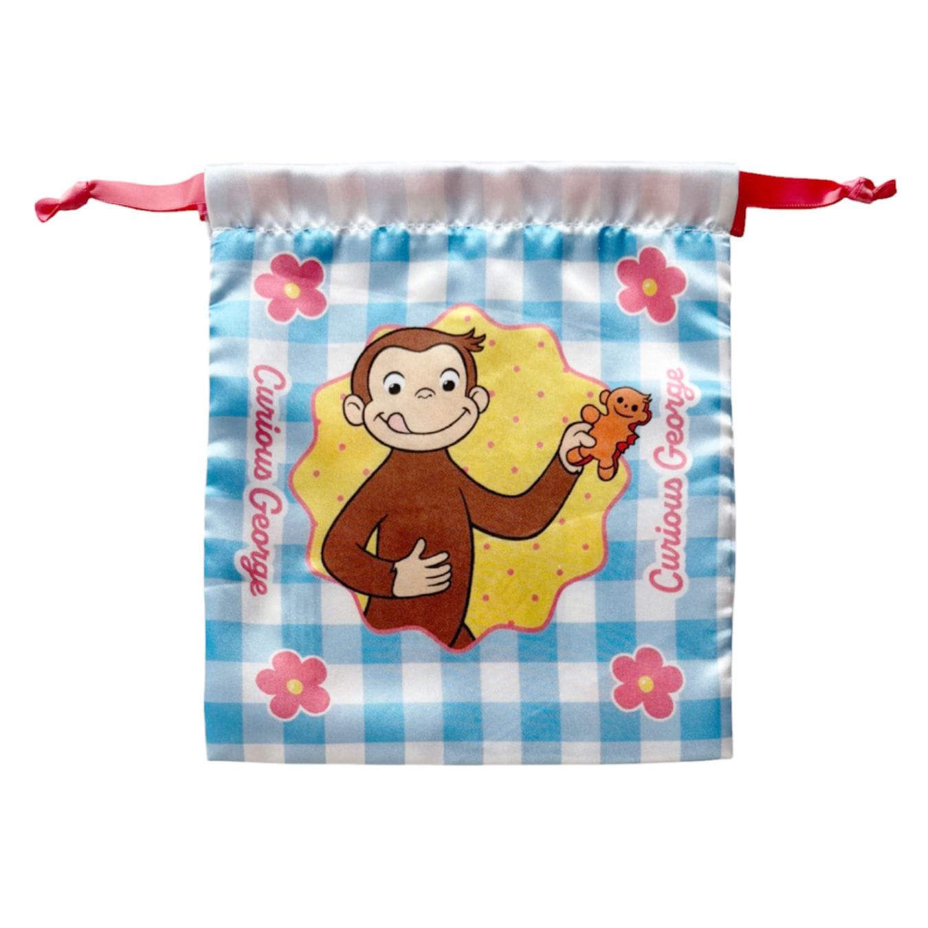 [公式] メーカー直営 おさるのジョージ リボン巾着 フラワー