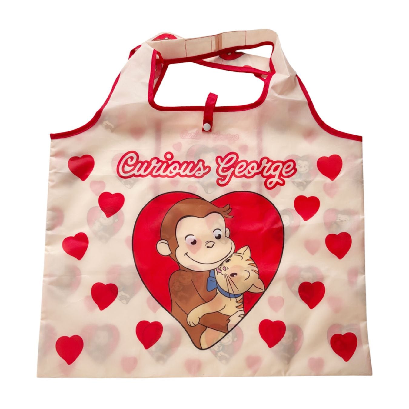 [公式] メーカー直営 おさるのジョージ くるくるショッピングバッグ ジョージ ハート