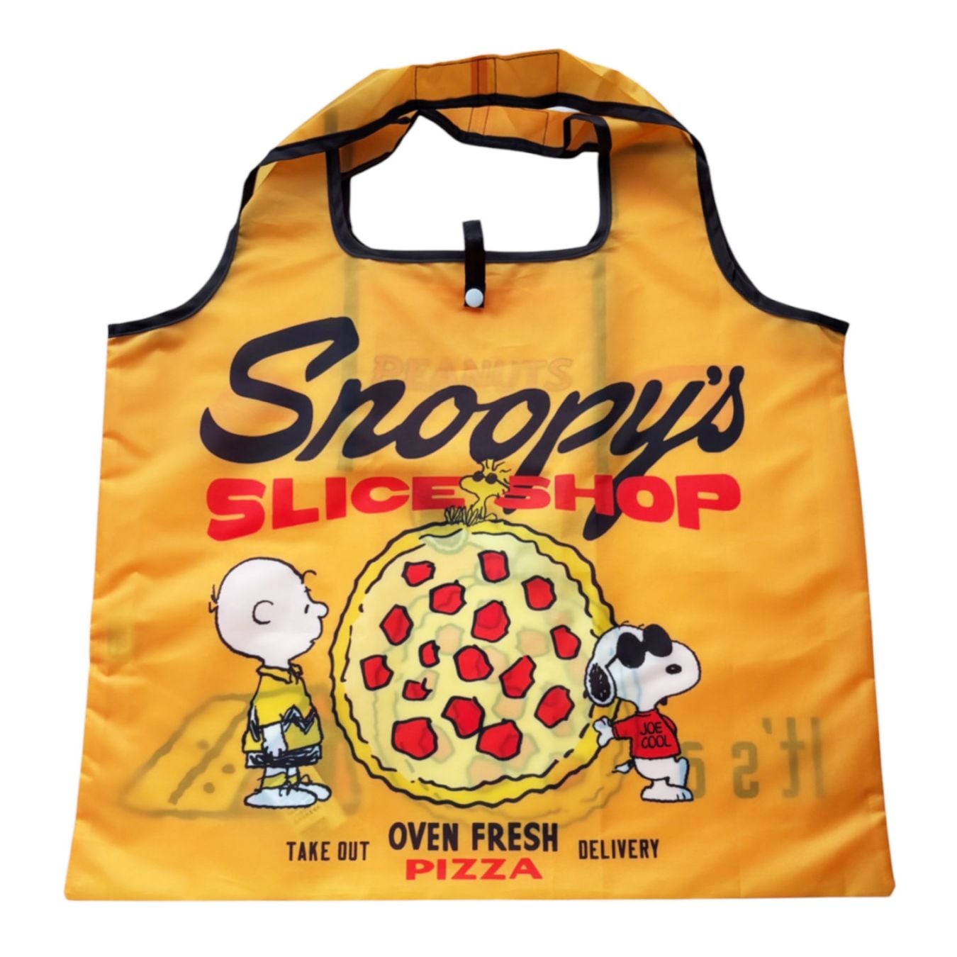 [公式] メーカー直営 PEANUTS スヌーピー くるくるショッピングバッグ ピザ