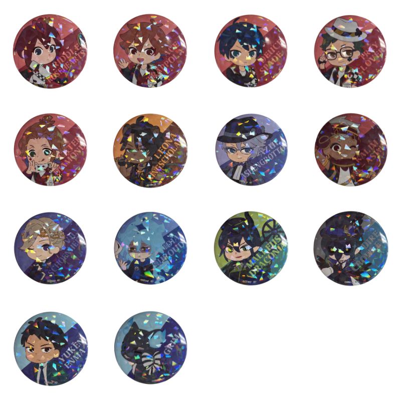 [公式] メーカー直営 『ディズニー ツイステッドワンダーランド』 ランダムホログラム缶バッジ CHIBI STYLE BOXセット（全14種）