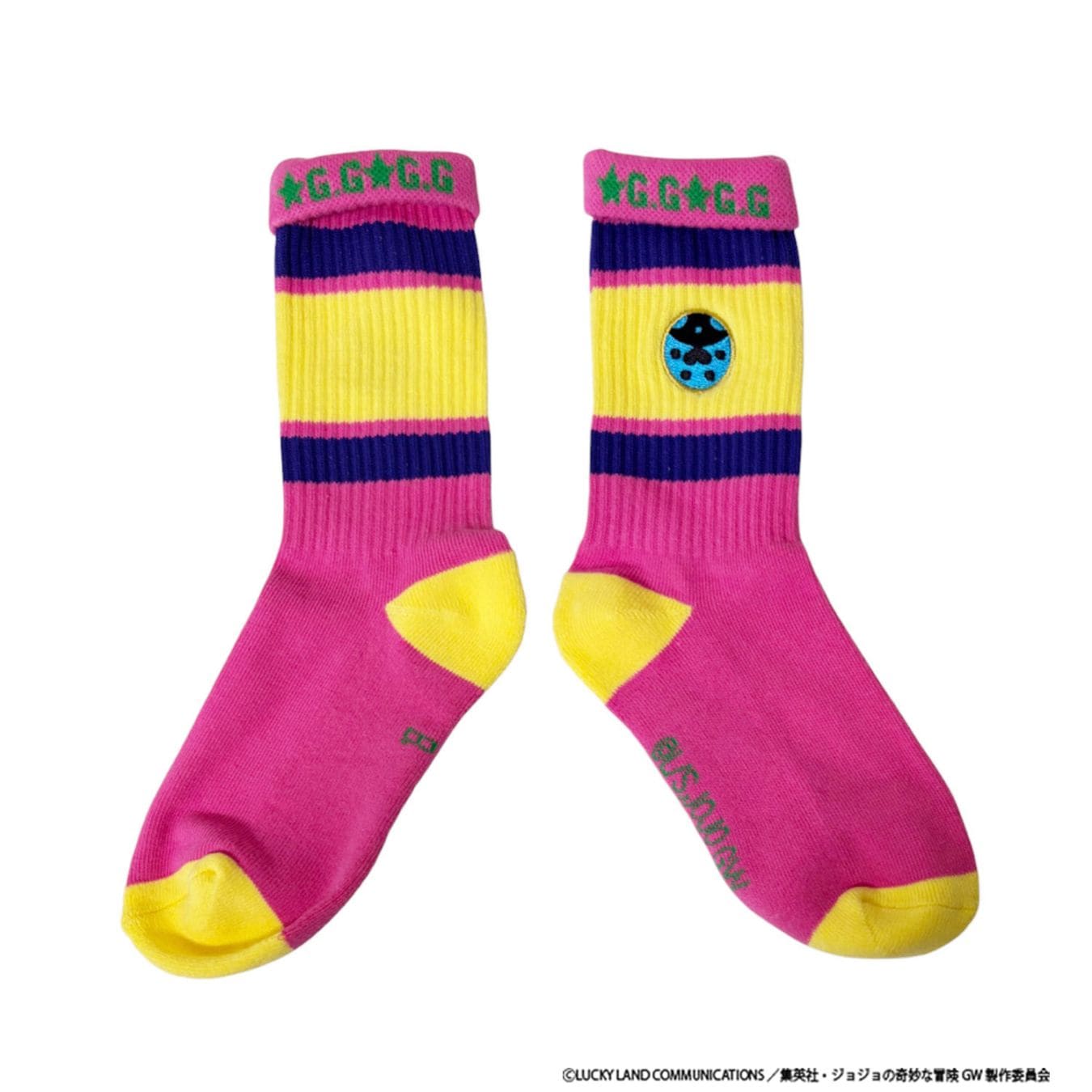 [公式] メーカー直営 アニメ『ジョジョの奇妙な冒険 黄金の風』 刺繍ラインソックス ジョルノ・ジョバァーナ