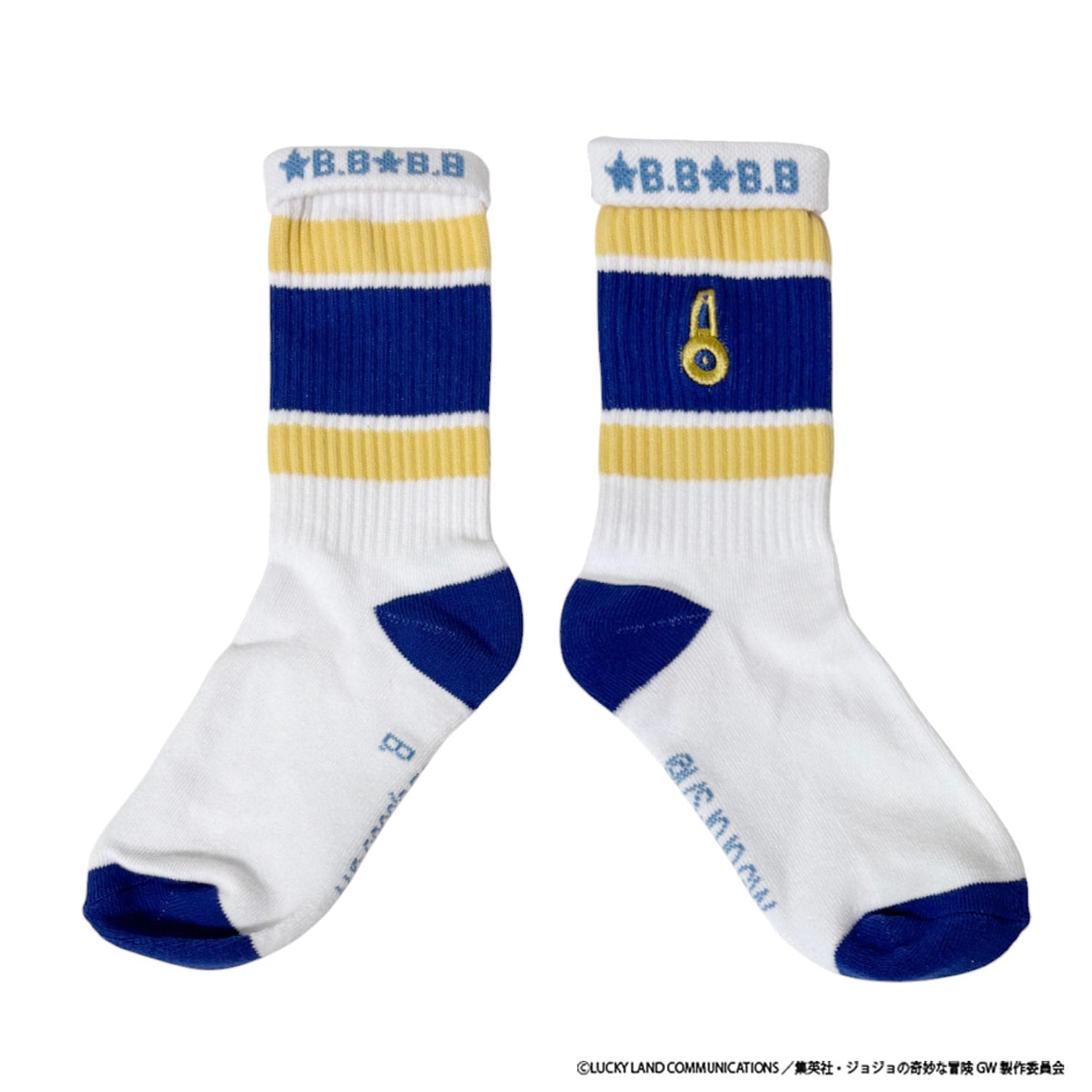 [公式] メーカー直営 アニメ『ジョジョの奇妙な冒険 黄金の風』 刺繍ラインソックス ブローノ・ブチャラティ
