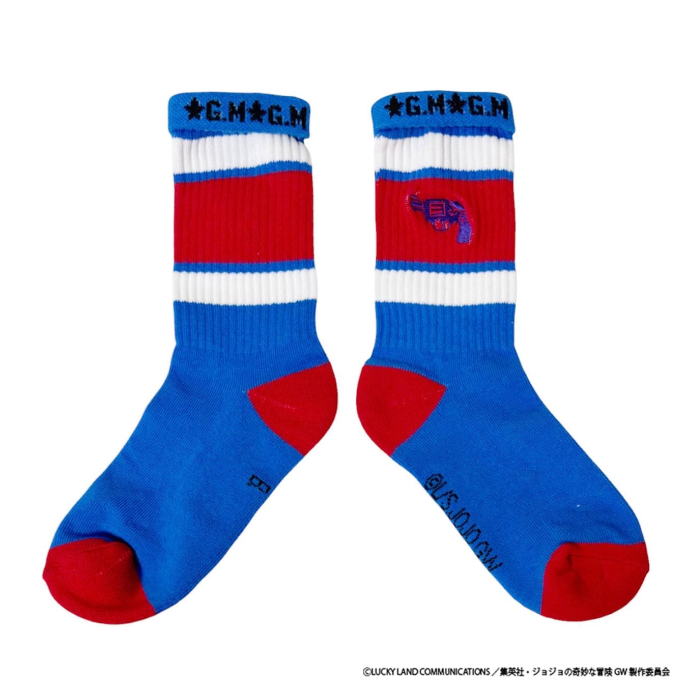 [公式] メーカー直営 アニメ『ジョジョの奇妙な冒険 黄金の風』 刺繍ラインソックス グイード・ミスタ