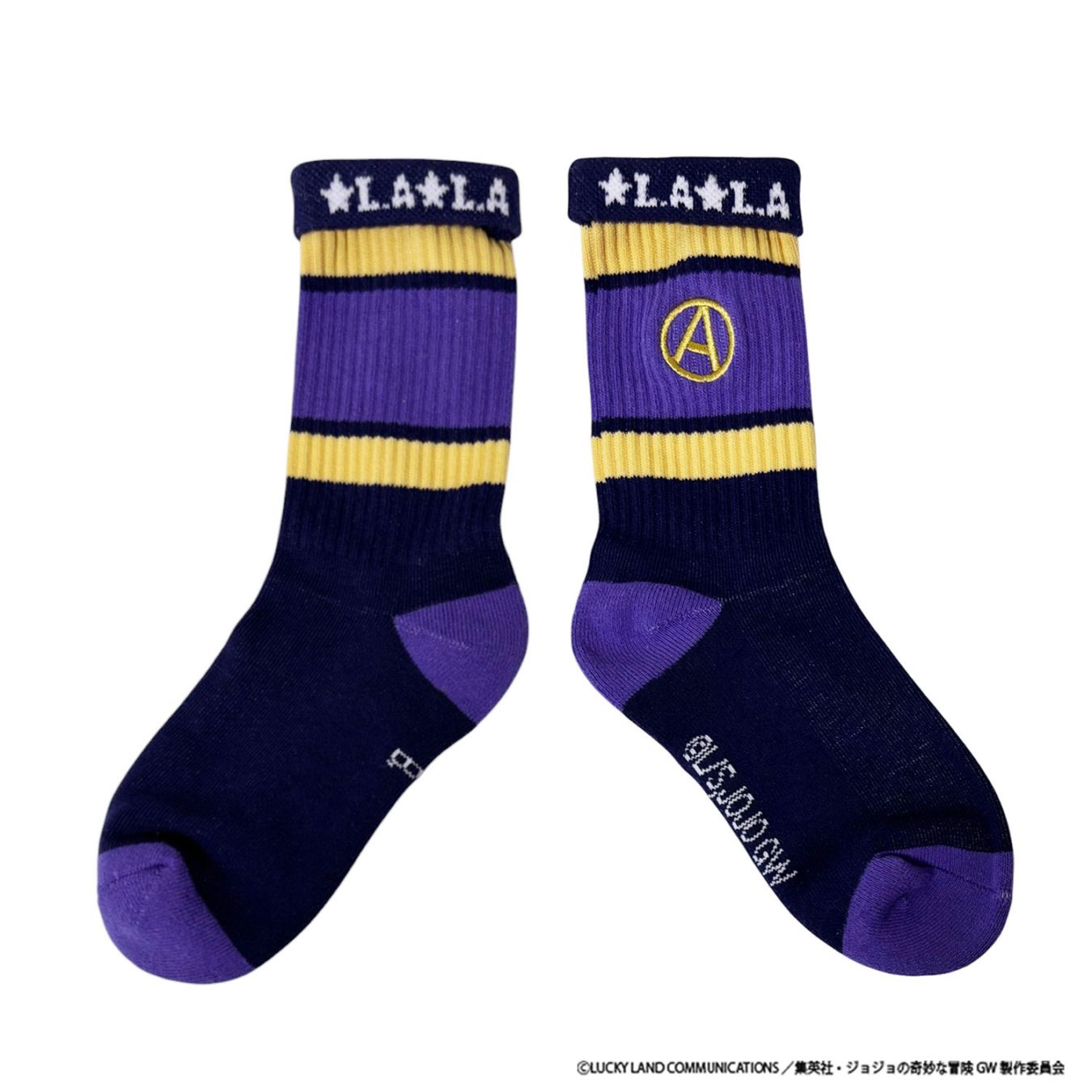 [公式] メーカー直営 アニメ『ジョジョの奇妙な冒険 黄金の風』 刺繍ラインソックス レオーネ・アバッキオ