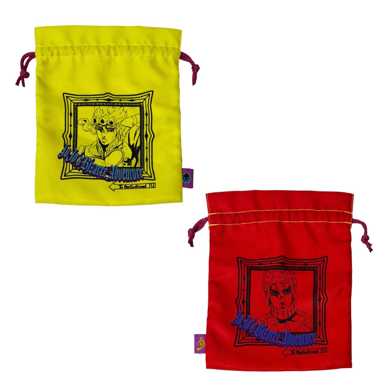 [公式] メーカー直営 ジョジョの奇妙な冒険 黄金の風 トラベル巾着 ジョルノ＆ミスタ