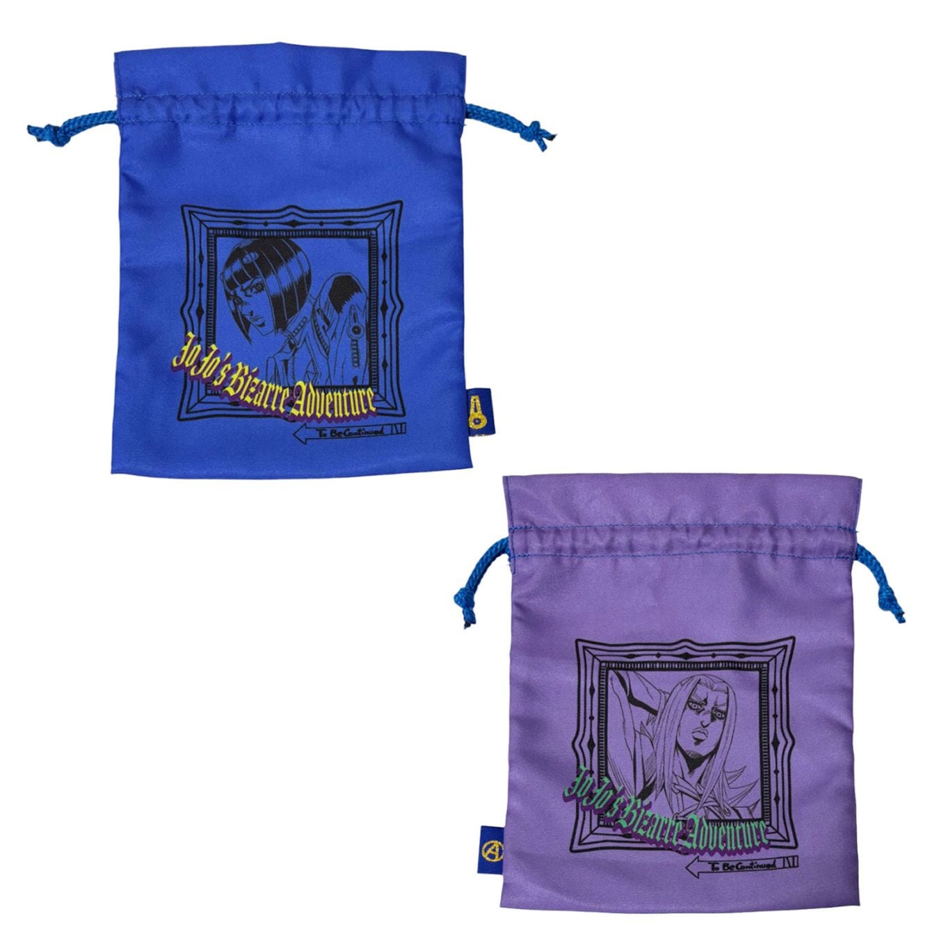 [公式] メーカー直営 ジョジョの奇妙な冒険 黄金の風 トラベル巾着 ブチャラティ＆アバッキオ