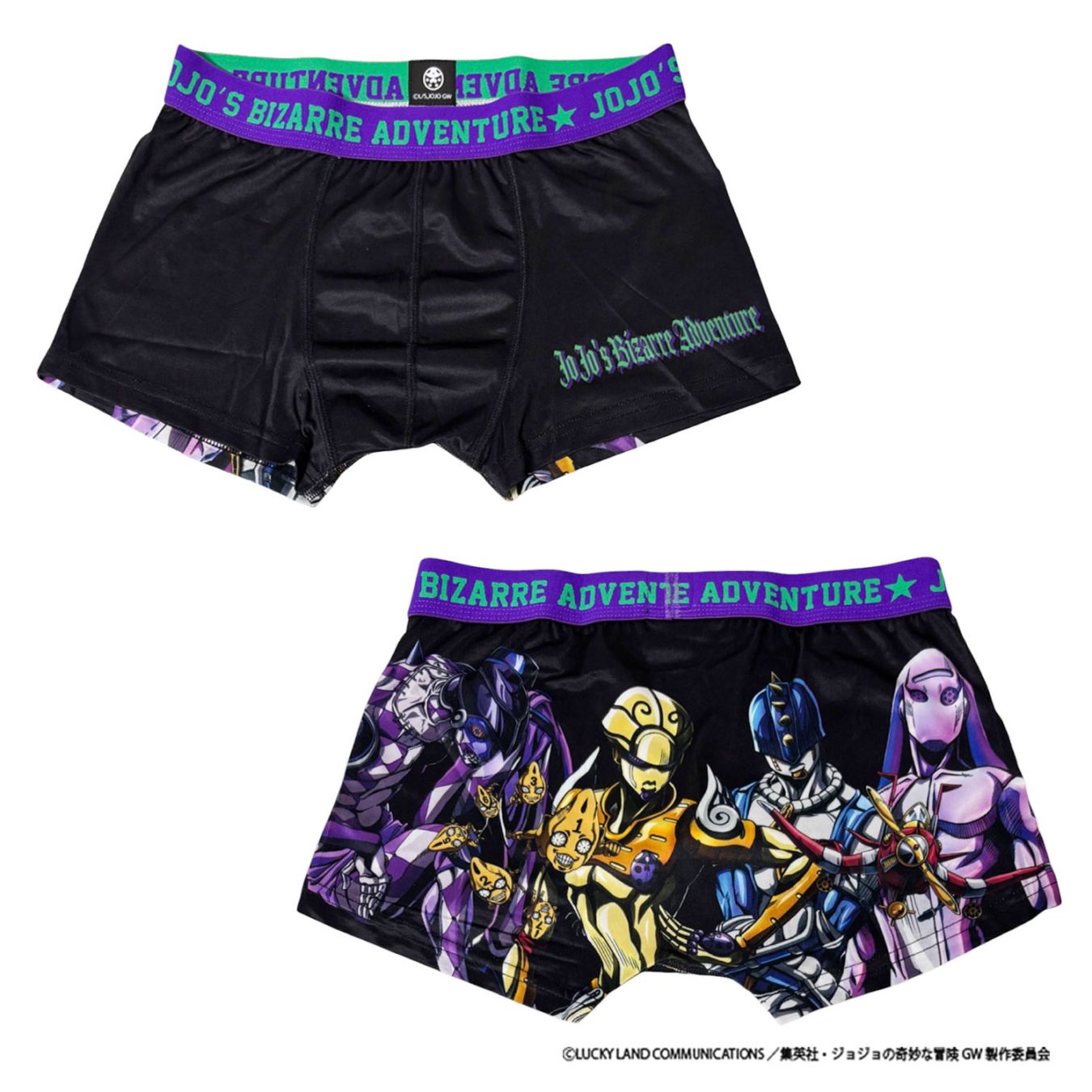 [公式] メーカー直営 アニメ『ジョジョの奇妙な冒険 黄金の風』 ボクサーパンツ（ポリエステル） スタンド