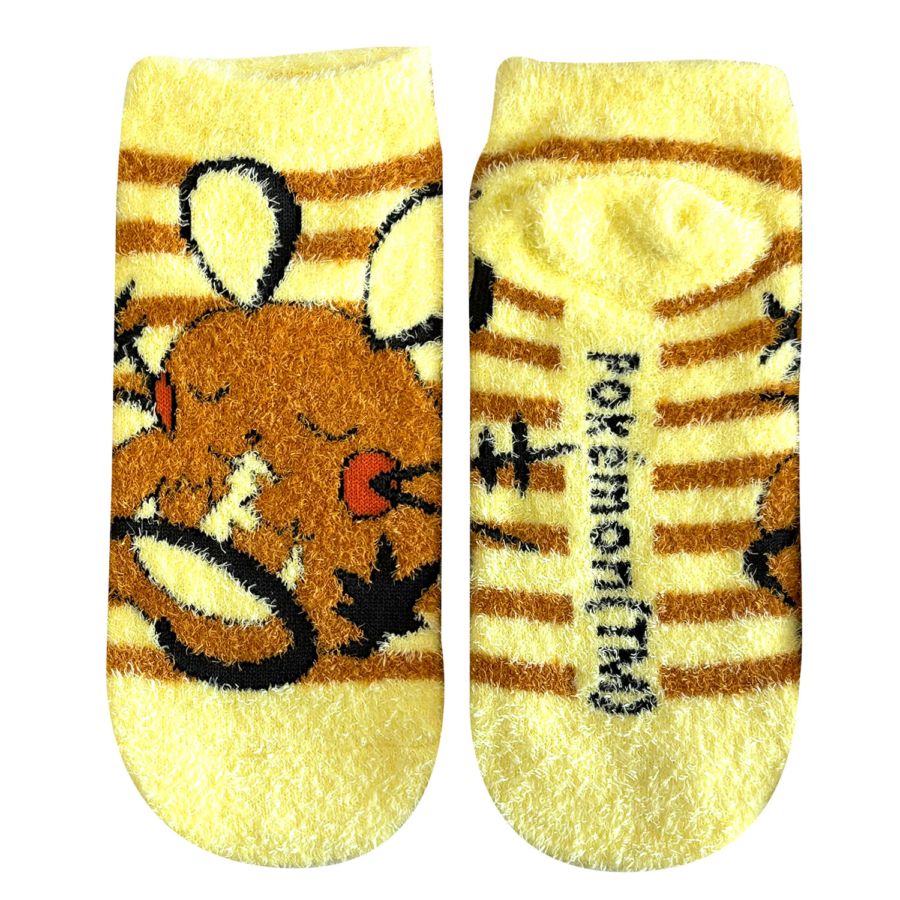 [公式] メーカー直営 ポケットモンスター もっこもこ靴下  (レディース) デデンネ ボーダー