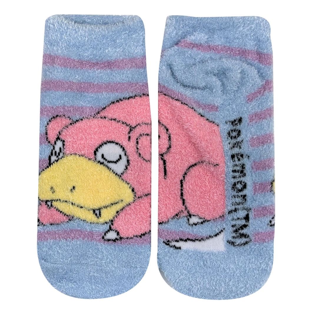 [公式] メーカー直営 ポケットモンスター もっこもこ靴下  (レディース) ヤドン ボーダー