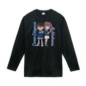 コナン・モカシン　黒ロングT ロンT コナン コナン＆キッド XL | キャラクター▷,名探偵コナン