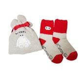 [公式] メーカー直営 ディズニー もこもこ靴下 in 巾着 ベイマックス ロゴ|ディズニー|キャラクター&#9655;