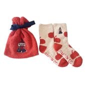 [公式] メーカー直営 ムーミン もこもこ靴下 in 巾着 リトルミイ りんご|ムーミン|キャラクター&#9655;