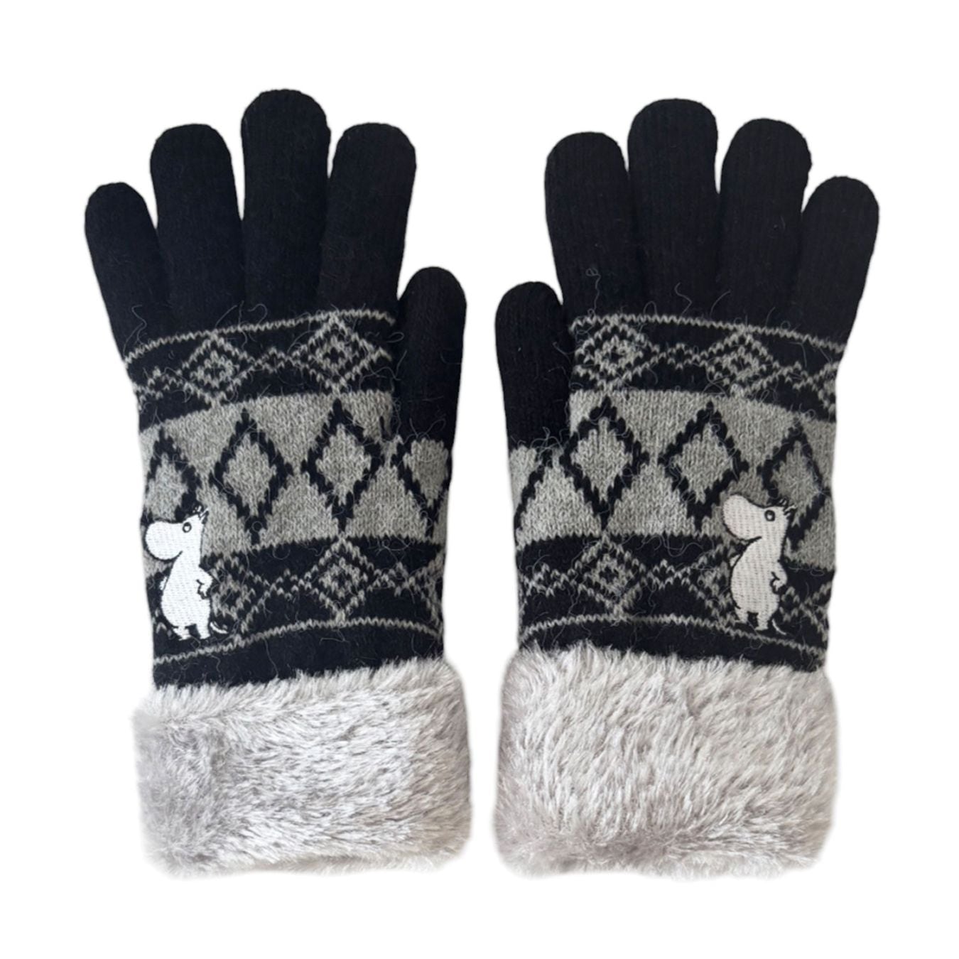 [公式] メーカー直営 ムーミン ワンポイント刺繍 スマホ対応手袋 ながめる
