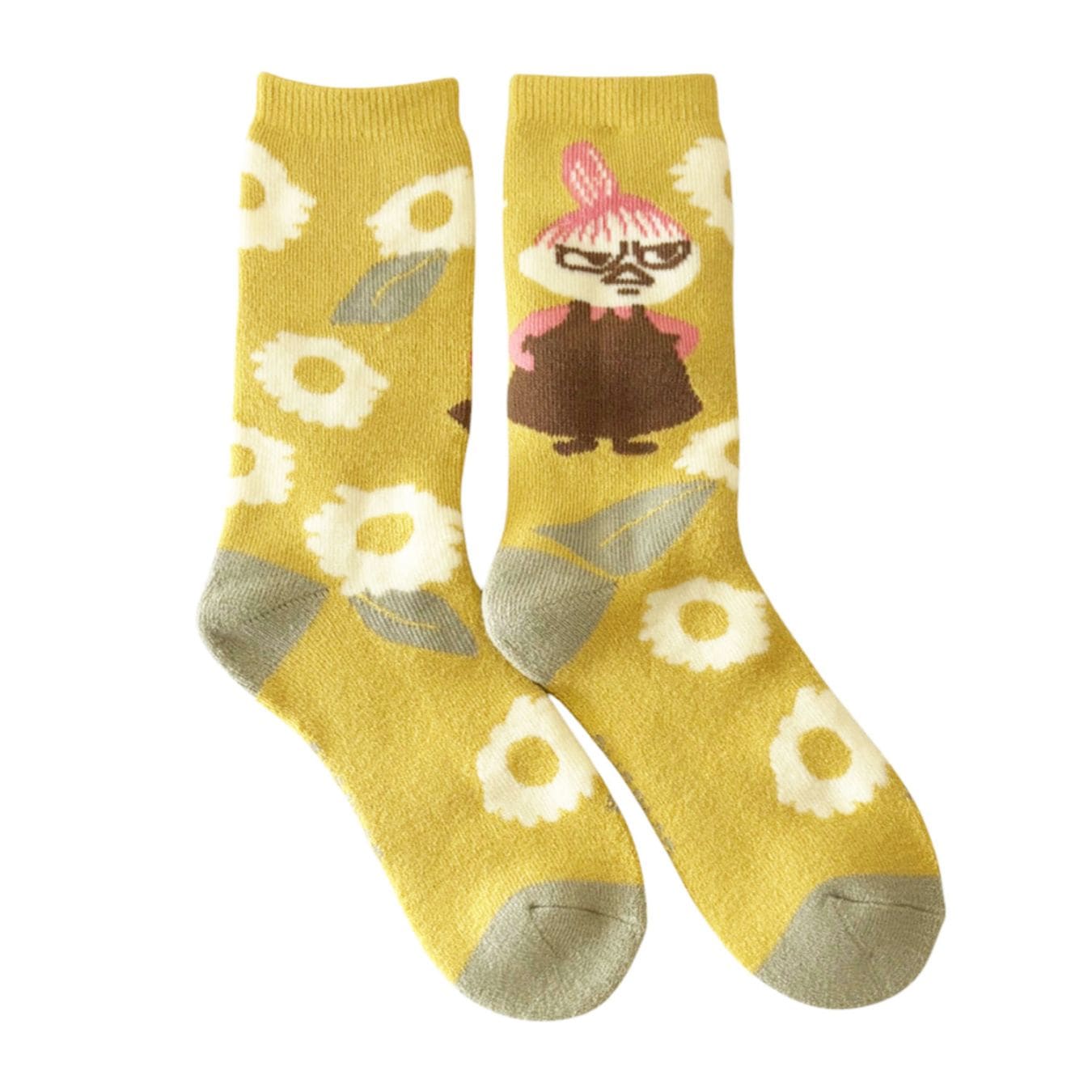 [公式] メーカー直営 ムーミン ぽっかぽかルームソックス リトルミイ フラワー イエロー