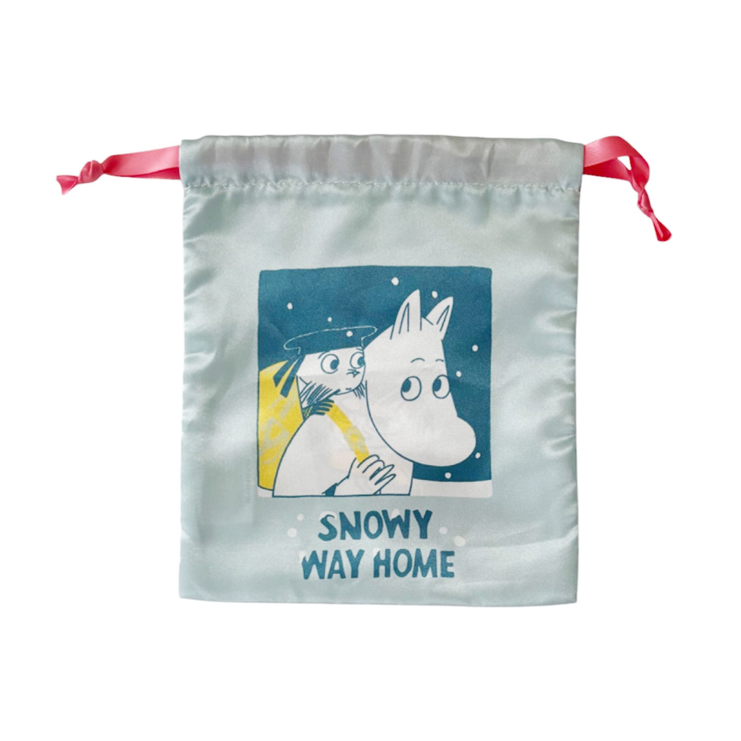 [公式] メーカー直営 ムーミン リボン巾着 雪