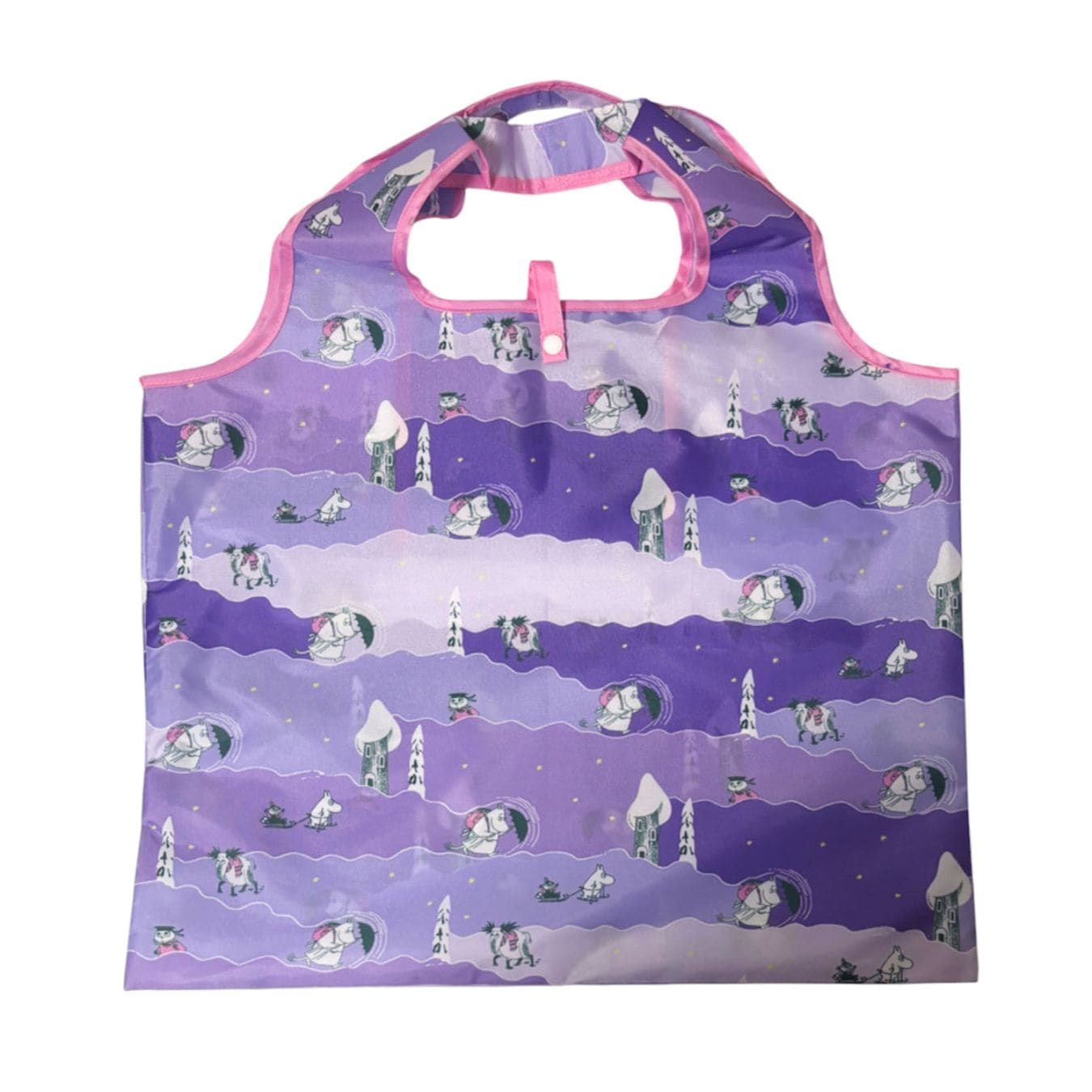 [公式] メーカー直営 ムーミン くるくるショッピングバッグ パターン ライラック