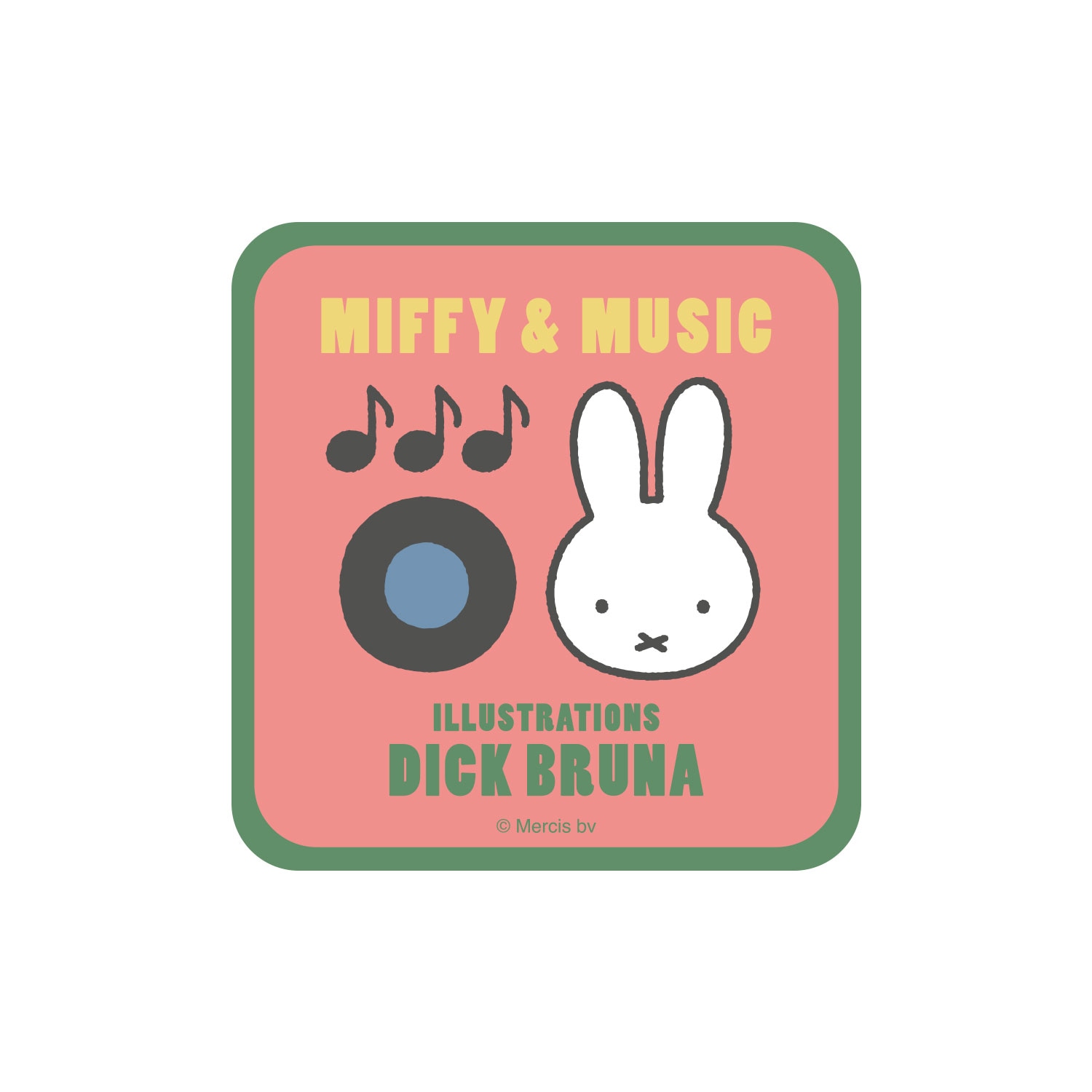 [公式] メーカー直営 ディック・ブルーナ キャラクターステッカー ミッフィー＆ミュージック レコード