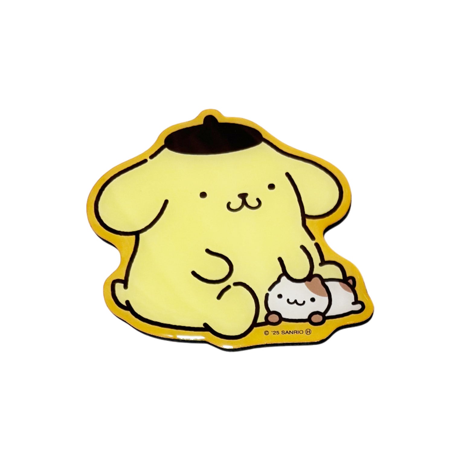 [公式] メーカー直営 サンリオキャラクターズ キャラクタービッグマグネット ポムポムプリン おすわり