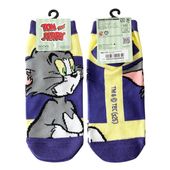 [公式] メーカー直営 トムとジェリー キャラックス（靴下）パープル×イエロー|トム＆ジェリー|キャラクター