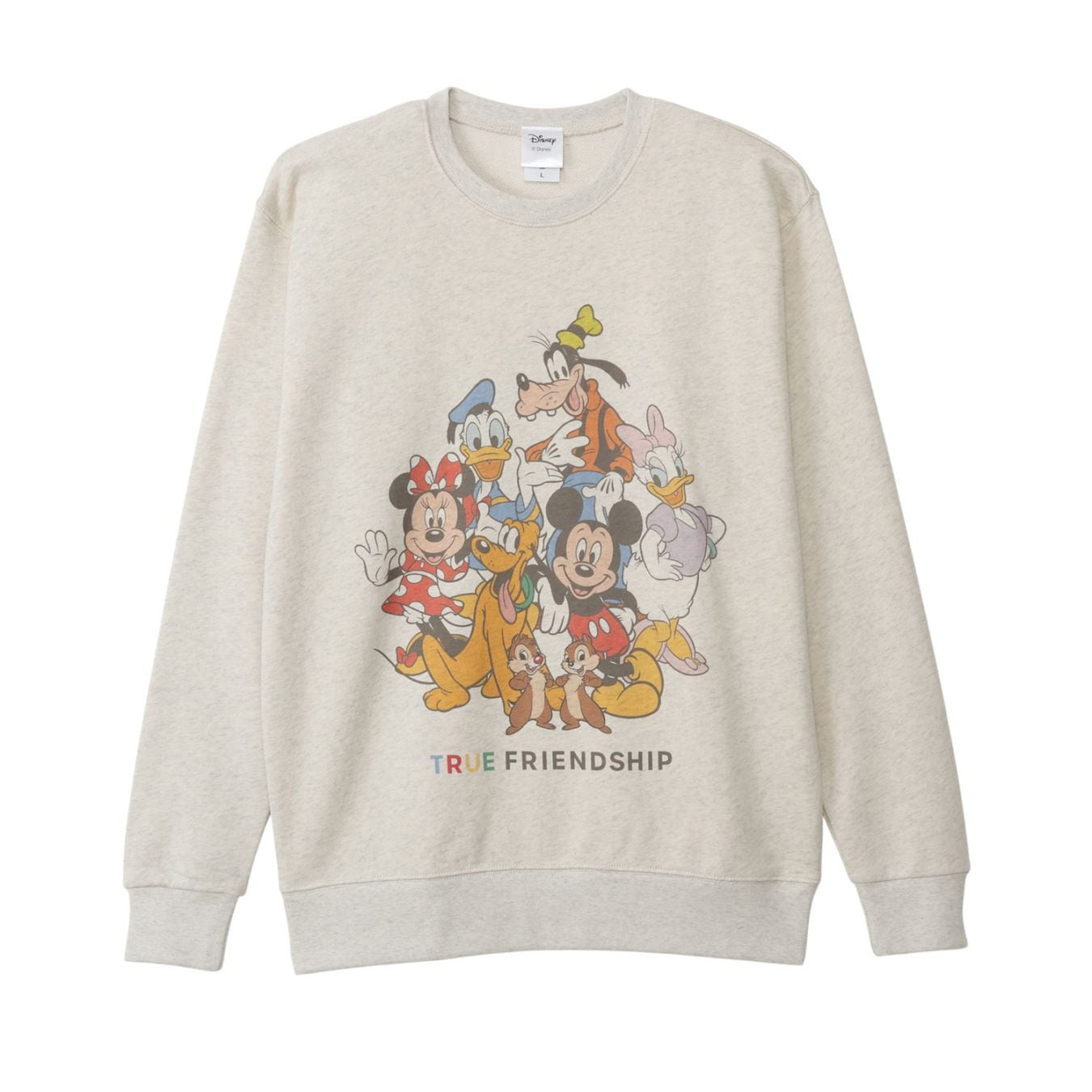 [公式] メーカー直営 ディズニー スウェット ミッキー＆フレンズ 集合 L