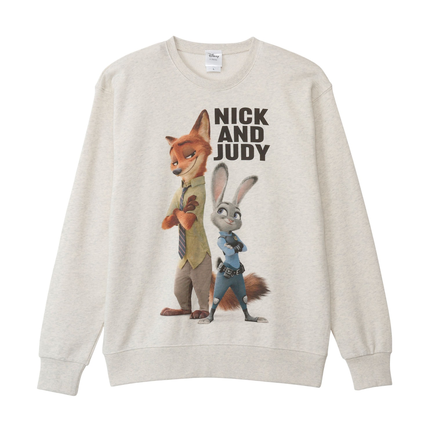 [公式] メーカー直営 ディズニー スウェット ズートピア 相棒 L