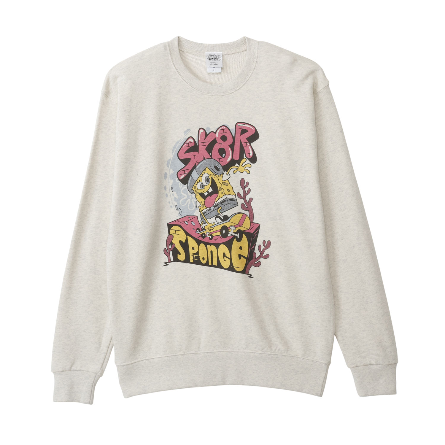 [公式] メーカー直営 スポンジ・ボブ スウェット スケボー L