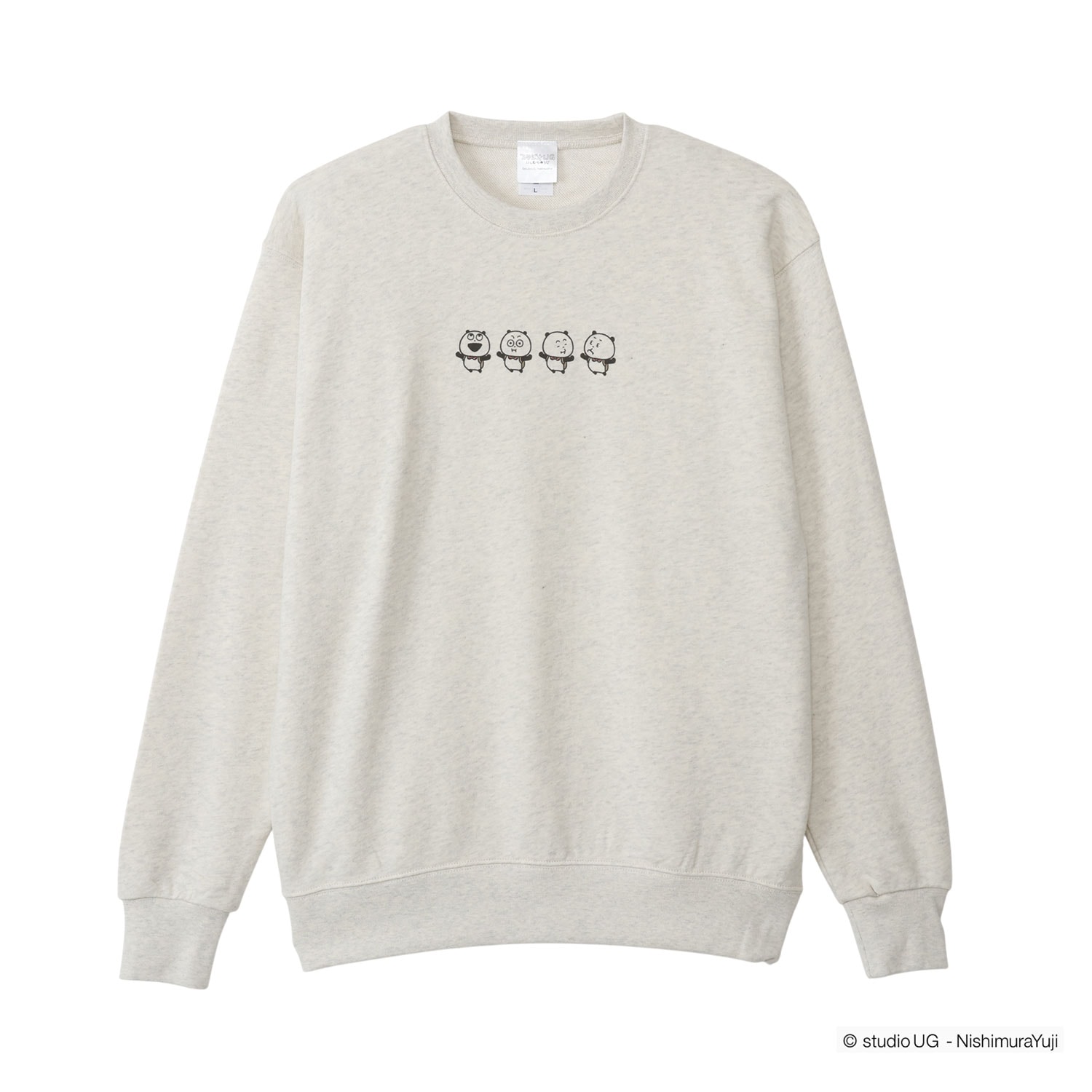 [公式] スタジオUG（にしむらゆうじ）スウェット ごきげんぱんだ ライン L