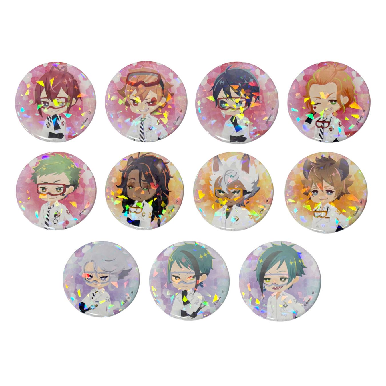 [公式] メーカー直営 『ディズニー ツイステッドワンダーランド』 ブラインド 缶バッジ 実験着 単体（全11種）