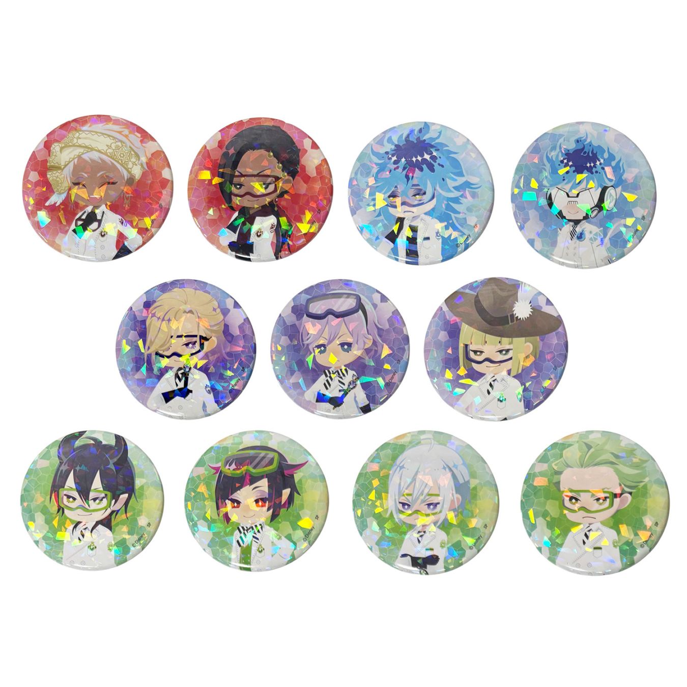 [公式] メーカー直営 『ディズニー ツイステッドワンダーランド』 ブラインド 缶バッジ 実験着 単体（全11種）