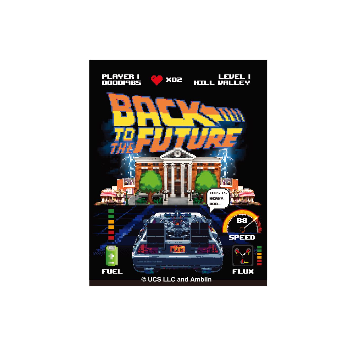 [公式] メーカー直営 バック・トゥ・ザ・フューチャー キャラクターステッカー ゲーム