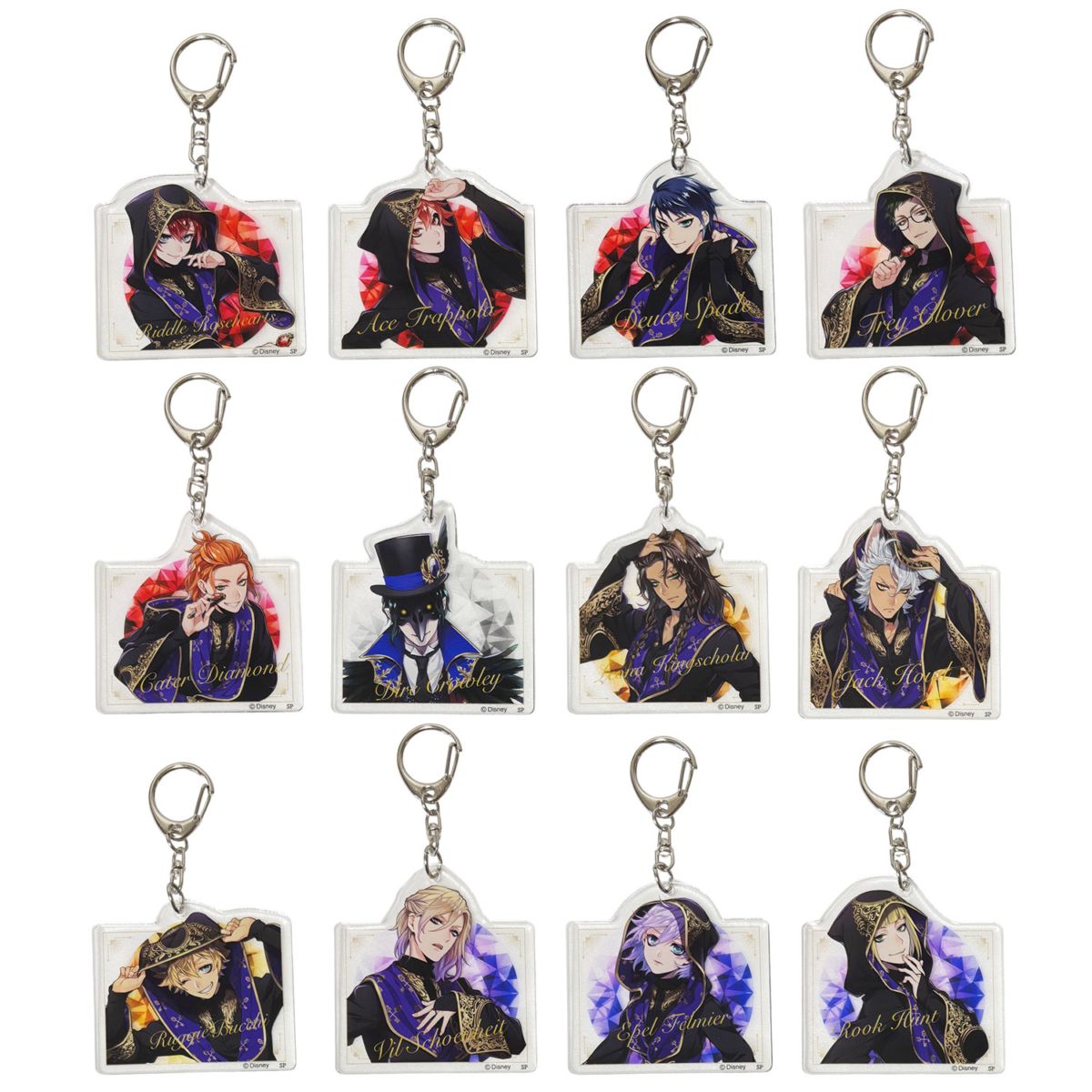 [公式] メーカー直営 『ディズニー ツイステッドワンダーランド』 ブラインド アクリルキーホルダー 式典服 単体（全12種）