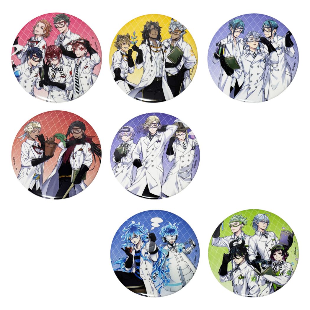 [公式] メーカー直営 『ディズニー ツイステッドワンダーランド』 ブラインド 缶バッジコレクション 実験着集合 単体（全7種）