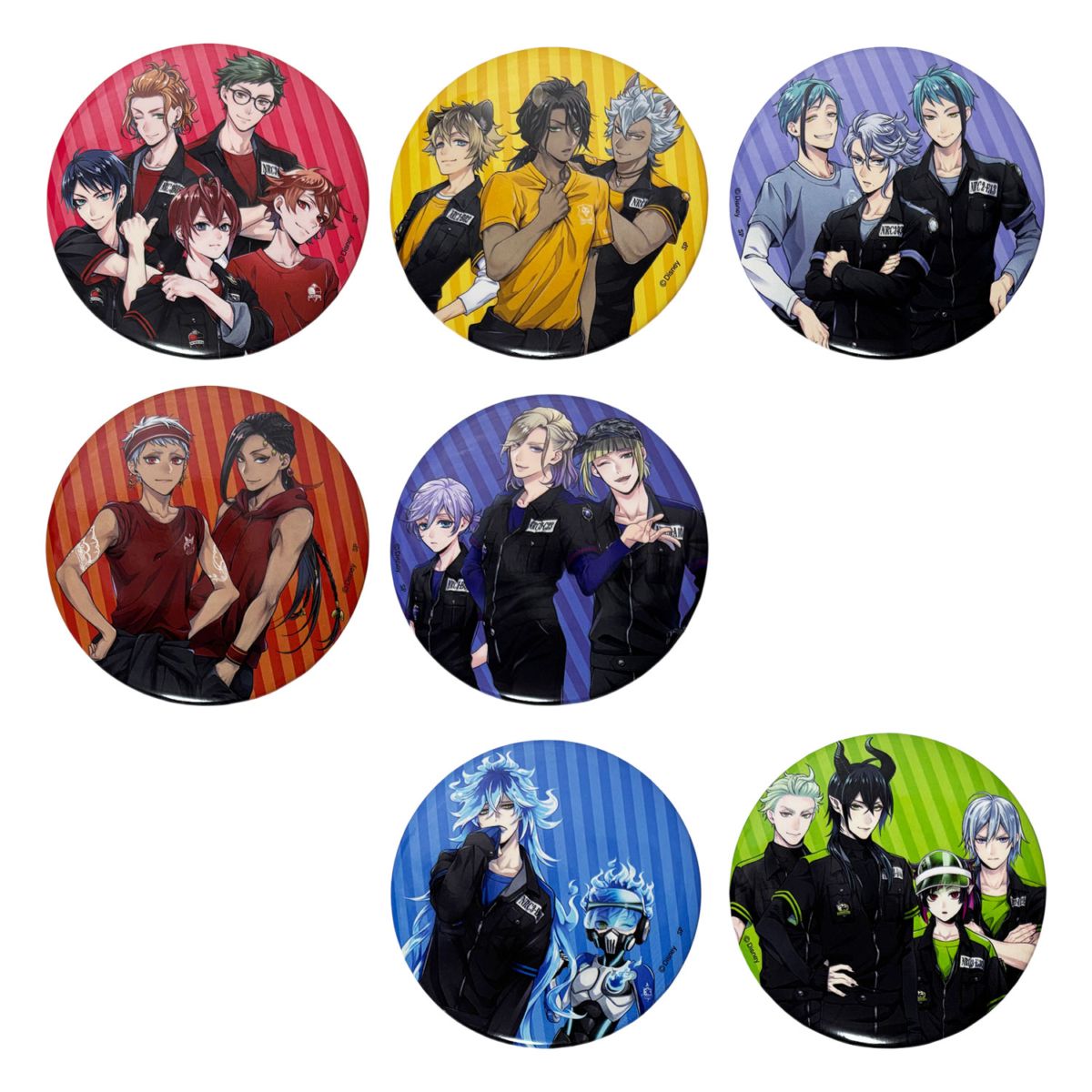 [公式] メーカー直営 『ディズニー ツイステッドワンダーランド』 ブラインド 缶バッジコレクション 運動着集合 BOXセット（全7種）