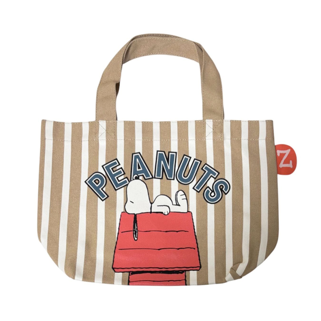 [公式] メーカー直営 PEANUTS ピーナッツ カラーマチ付きバッグ ストライプ