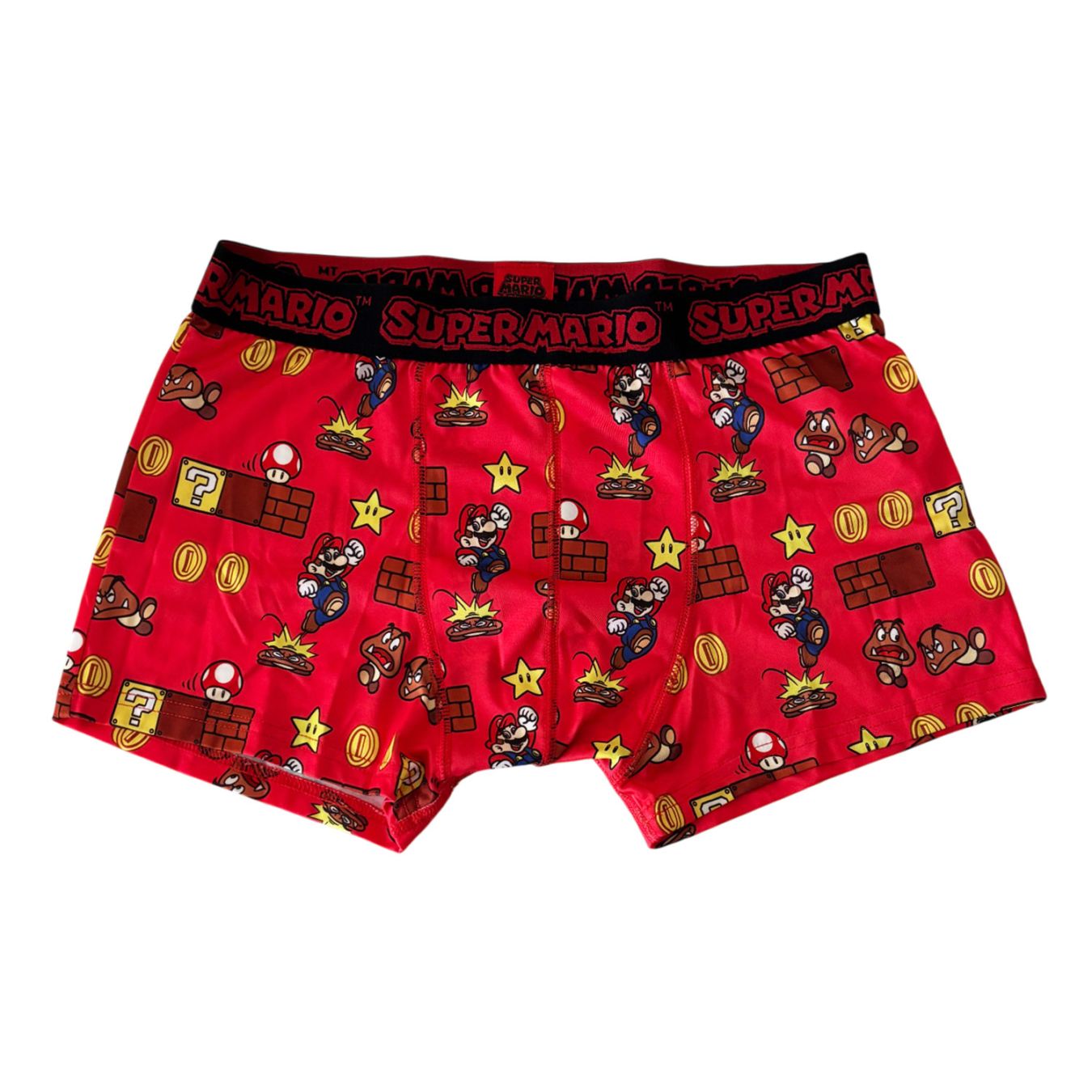 [公式] メーカー直営 スーパーマリオ 転写ボクサーパンツ ステージ RED