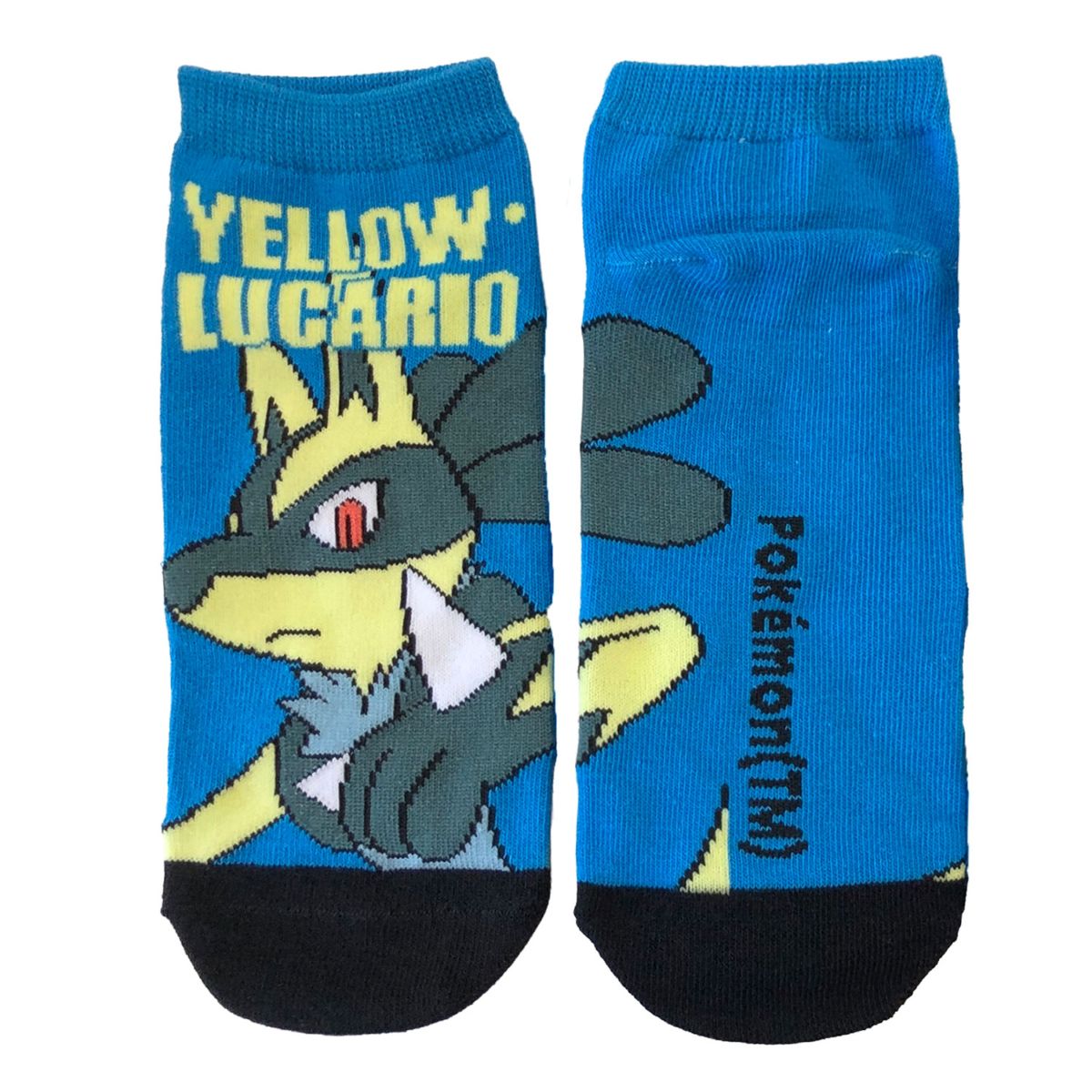 [公式] メーカー直営 ポケットモンスター キャラックス（靴下）黄色いルカリオ　アニメ　ポケモン