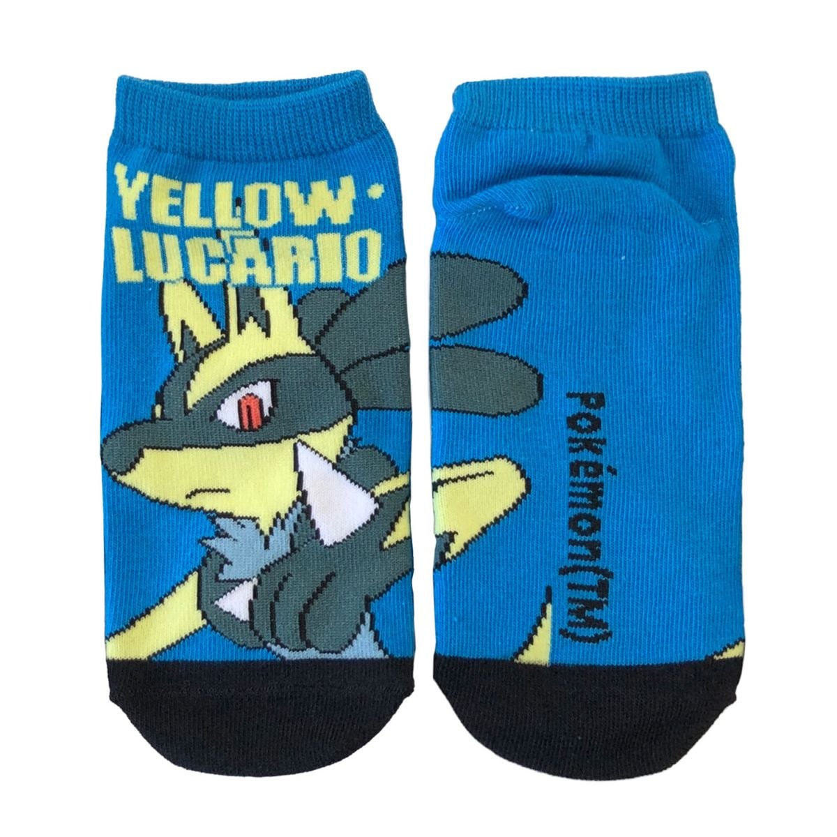 [公式] メーカー直営 ポケットモンスター キャラックス（ジュニア靴下）黄色いルカリオ　アニメ　ポケモン