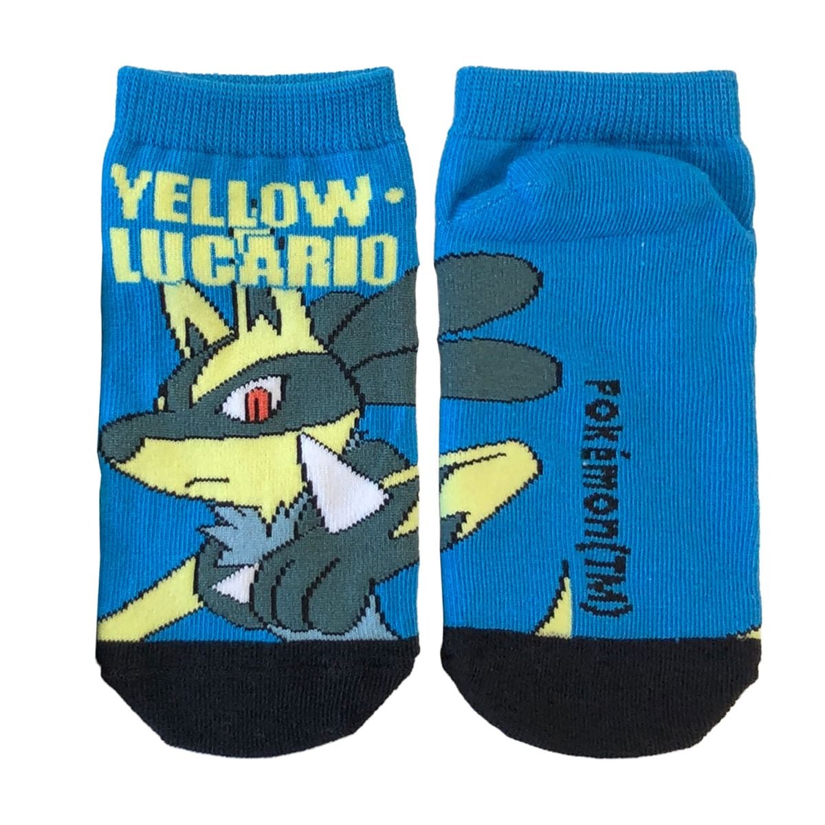 [公式] メーカー直営 ポケットモンスター キャラックス（キッズ靴下）黄色いルカリオ　アニメ　ポケモン