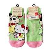 [公式] メーカー直営 CRAYON SHINCHAN × HELLO KITTY キャラックス（靴下）りんご