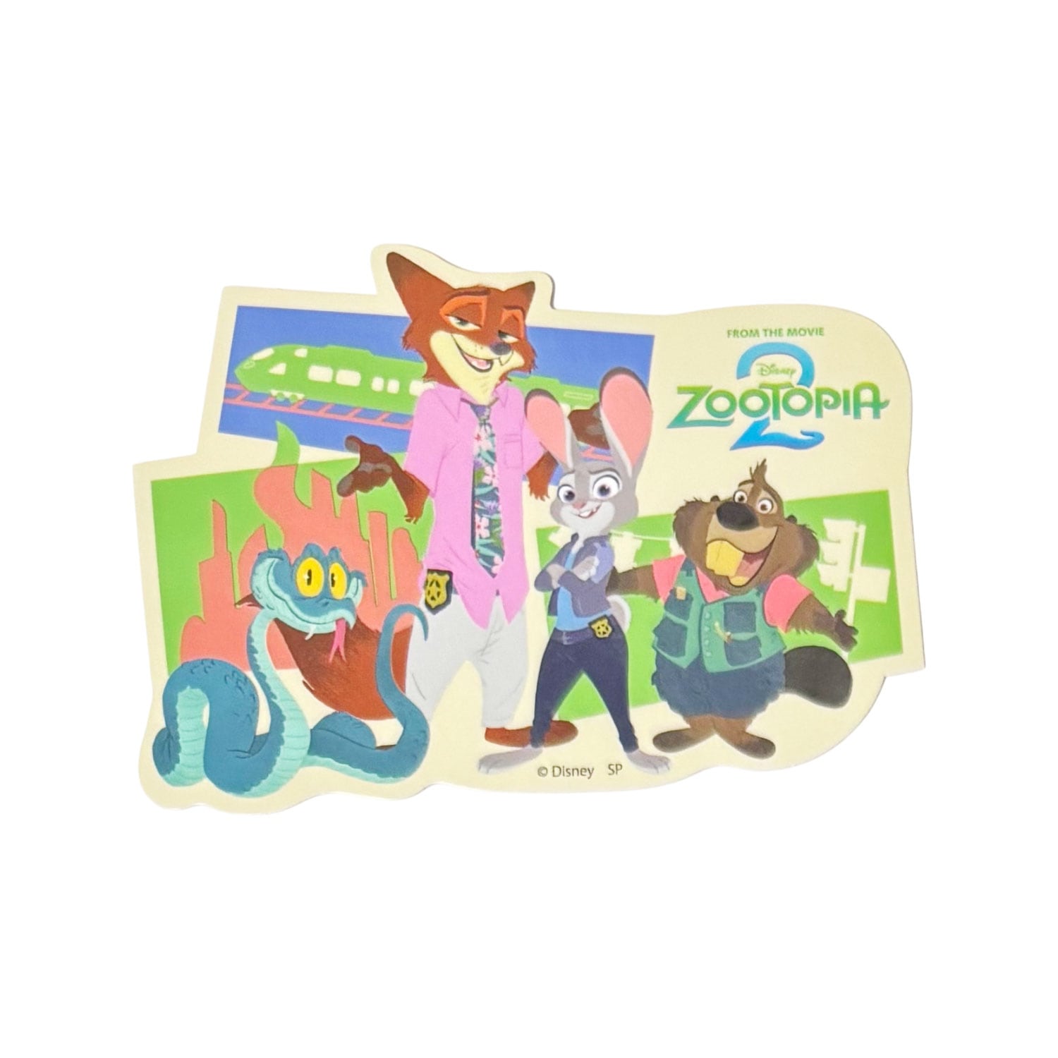 [公式] メーカー直営 ディズニー キャラクターステッカー ズートピア2 集合