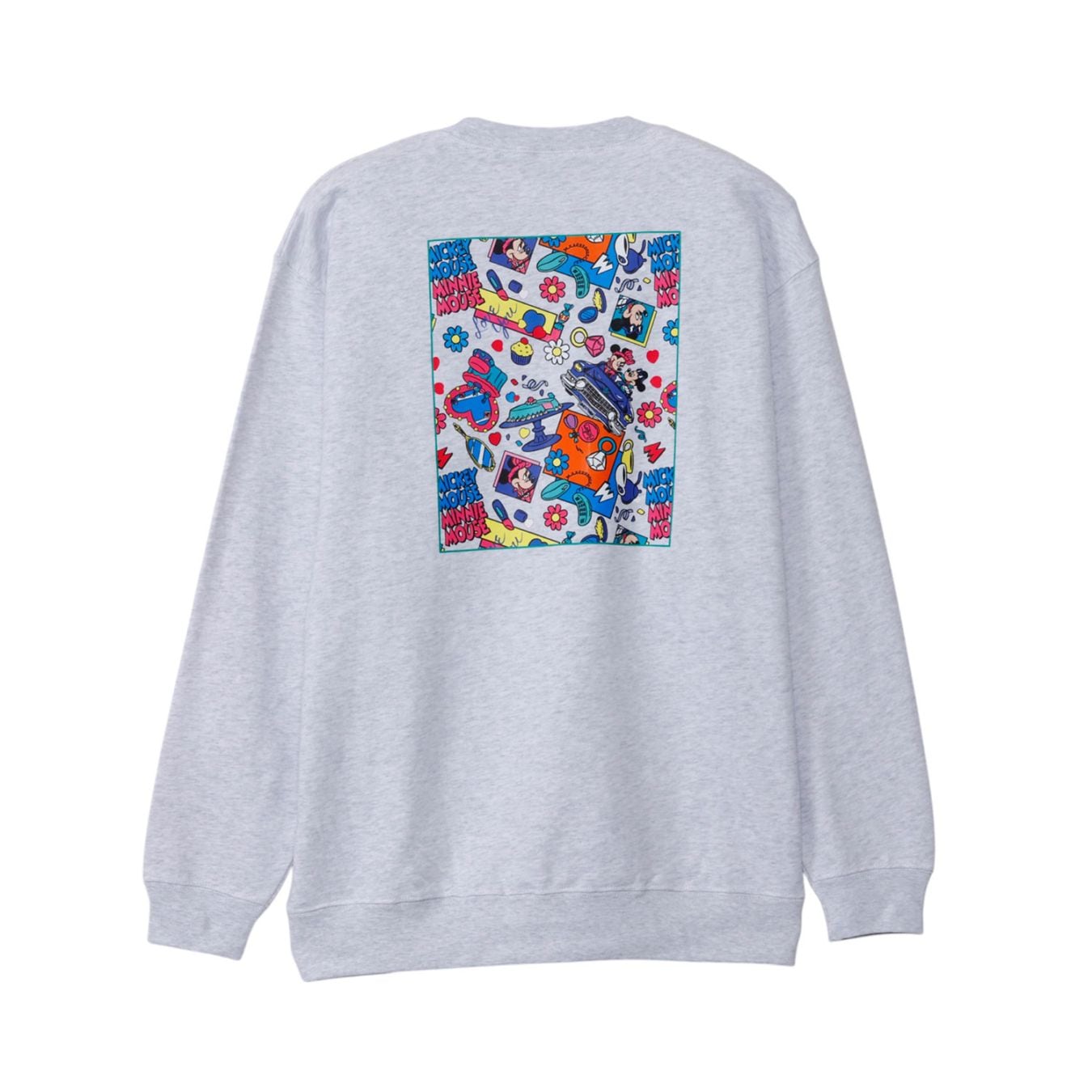 [公式] メーカー直営 Disney/NOSTALGICA クルーネックスウェット ミッキー＆ミニーミラー