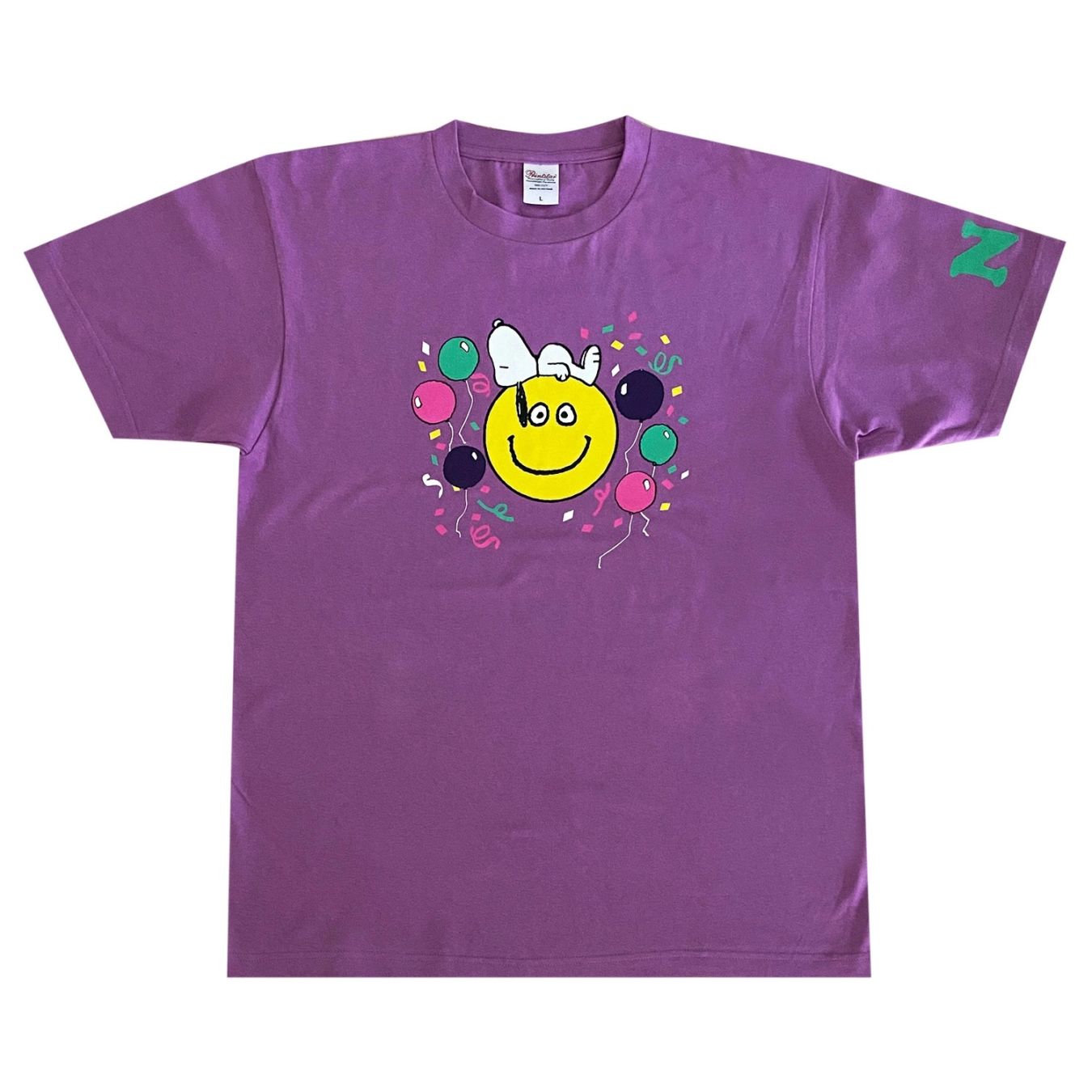 [公式] メーカー直営 PEANUTS (スヌーピー) T シャツ 風船 Ｌサイズ