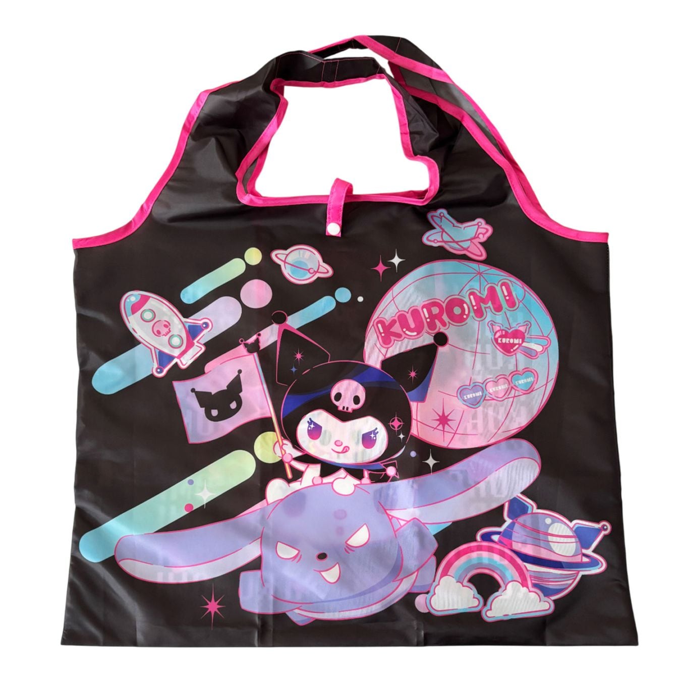 [公式] メーカー直営 サンリオキャラクターズ くるくるショッピングバッグ クロミ ピンキーコズミック