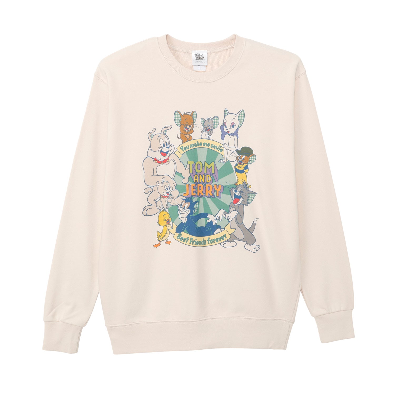 [公式] トムとジェリー クルーネックスウェット ともだちサークル Ｌ